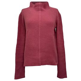 Rick Owens Gerippter Rollkragenpullover aus rosa Kaschmir Pink