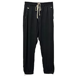 Rick Owens Drawstring Pants in Black Acetate Black