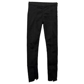 Pantaloni Rick Owens in cotone nero Nero