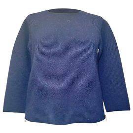 Pull en maille boxy Chloé en laine bleu marine Bleu Marine
