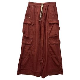 Pantalones cargo Rick Owens Double Jumbo Belas en algodón rojo Roja
