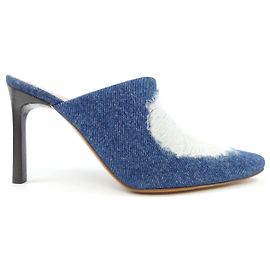 Loewe RIPPED DENIM Denim Sandalen Blau