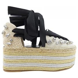 Sandales ESPADRILLE à talon compensé Loewe Blanc Autre