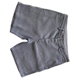 Visvim Short Pastoral DMGD Dobby Feito no Japão Marrom Cinza