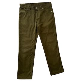 visvim Fluxus 03 Chino Crash Pantalones Khaki Verde oliva
