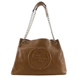 Gucci Soho Ledertote Bag in Braun Braun