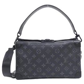 Louis Vuitton Monogram Eclipse Seoul Trunk EW Shoulder Bag Black