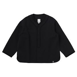visvim Camicia Dugout Nera Lana Lino Nero