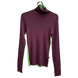 Dolce & Gabbana gerippter Rollkragenpullover Lila Grün Grün Lila