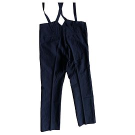 visvim Travailler Braces Hose Dunkelblau Dunkelblau