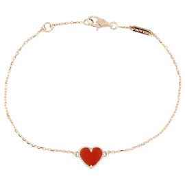 Bracciale Sweet Heart in Corniola Van Cleef & Arpels Rosso D'oro