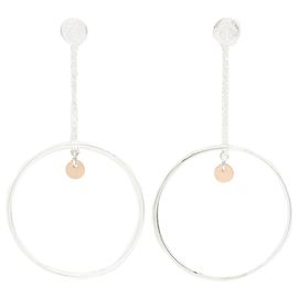 Hermès Boucles d'oreilles Escribs Hermes Doré