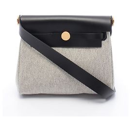 Borsa a tracolla Hermès Herbag Zip Mini Marrone Nero