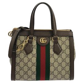 Bolsa Gucci Ophidia Marrom Bege