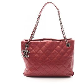 Sac cabas Matelassé Chanel en Bordeaux Bordeaux