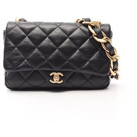 Borsa Large Flap Chanel Matelassé Nero