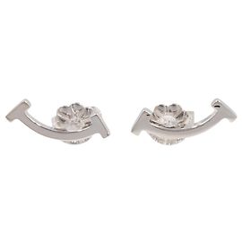 Orecchini T Smile Mini di Tiffany & Co. Argento