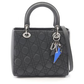 Borsa Christian Dior Lady Dior Cannage Nero