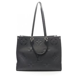 Borsa Tote Louis Vuitton OnTheGo GM Monogram Empreinte Noir Nero