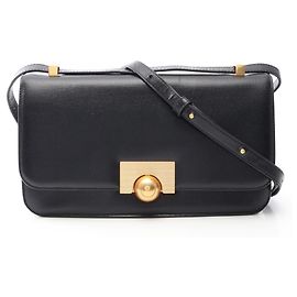Borsa a tracolla in pelle classica Bottega Veneta Nero