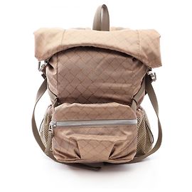 Bottega Veneta Trekking Intrecciato Backpack Brown