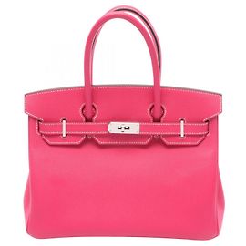 Hermès Bolsa Hermes Birkin 30 Rose Tyrien Rosa
