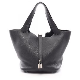 Hermès Hermes Picotin Lock MM Handbag Black