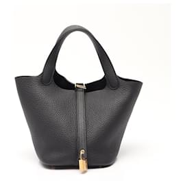 Hermès Hermes Picotin Lock PM Handbag Black