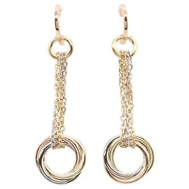 Orecchini Trinity di Cartier Argento D'oro