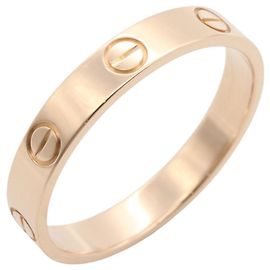Anello Cartier Mini Love in oro rosa 18K D'oro