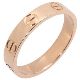 Bague Mini Love de Cartier en or rose 18K Doré