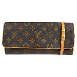 Louis Vuitton Twin GM Monogram GM Marrom