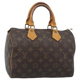 LOUIS VUITTON Bolsa Monogram Speedy 25 M41528 LV Auth 188980 Monograma