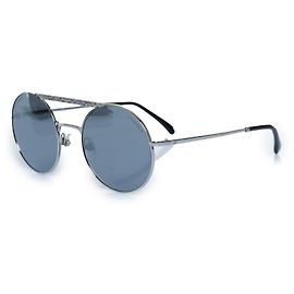 Chanel, gafas de sol redondas de espejo Plata