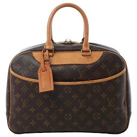 Bolsa Louis Vuitton Deauville em Canvas Monogram marrom M47270 Bege