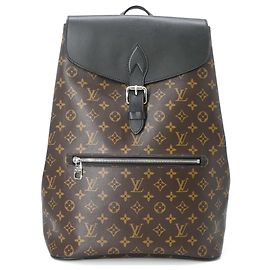 Louis Vuitton Monogram Macassar Parc Backpack Brown Black