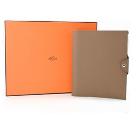 Hermès Hermes Ulysses GM Notebook Cover Beige Taupe