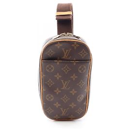 Pochette Gange Monogram Louis Vuitton Bolsa de Cintura Marrom Monograma
