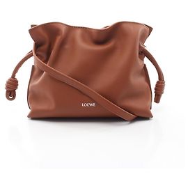 Clutch e bolsa de ombro mini Loewe Flamenco Marrom