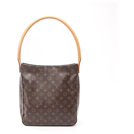 Borsa a Spalla Louis Vuitton Looping GM Monogram Marrone