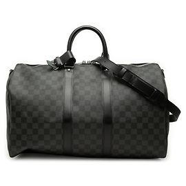 Louis Vuitton Damier Graphite Keepall Bandoulière 45 Preto