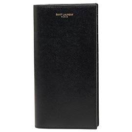 Saint Laurent Continental Wallet in Black Leather Black