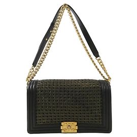 Borsa a Spalla Chanel Boy Line 90183 Nero