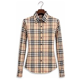 Camicia Burberry London Nova Check - Beige House Check Nero Rosso Beige