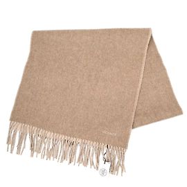 Étole en cachemire Hermès couleur Etoupe Beige