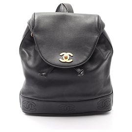 Sac à dos/Sac à main Chanel Triple Coco Mark Noir