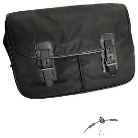 Prada V50 Black Nylon Travel Bag with Shoulder Strap Black