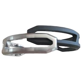 Hermès Play Bracelet Brushed Steel and Black PVD Black Silvery