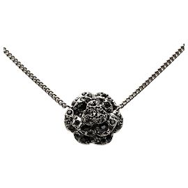 Collana Chanel Camellia Coco Mark Nero Argento