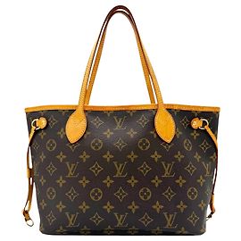 Sac à main Louis Vuitton Monogram Neverfull PM Marron